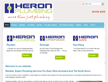 Tablet Screenshot of heronplumbing.co.nz